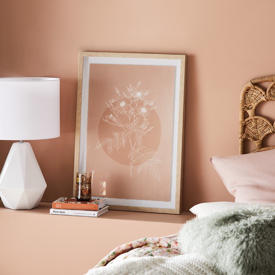 bedroom floral wall art