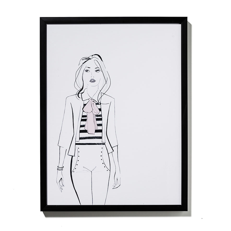 Mercer + Reid - Runway Watercolour Illustration Print - Homewares ...