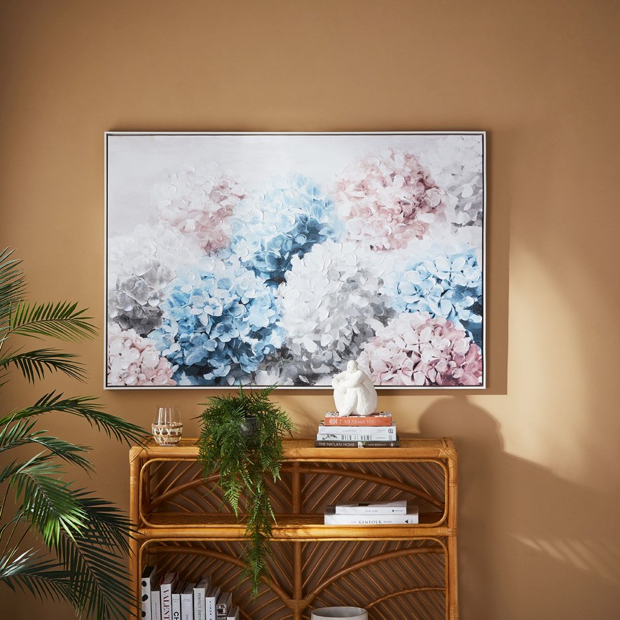 Botanica Hydrangeas Wall Art | Adairs