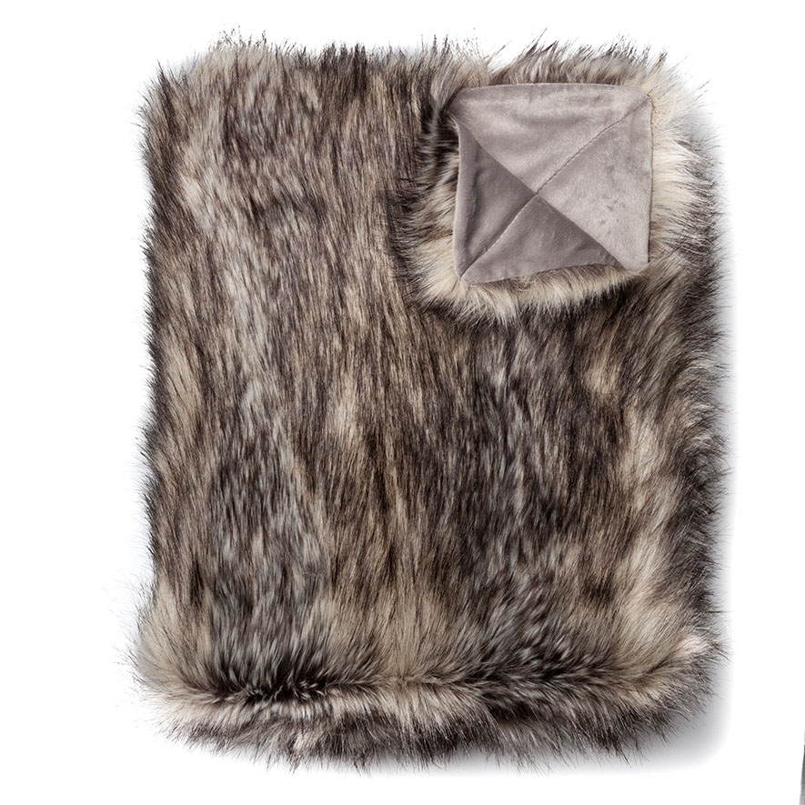 Home Republic Montana Fur Throw Siberian Husky Homewares