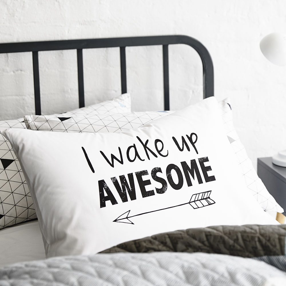 Various Text Pillowcase - Bedroom Pillowcases - Adairs Kids online