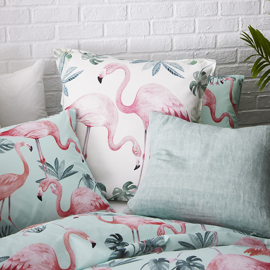 Adairs flamingo quilt cover online