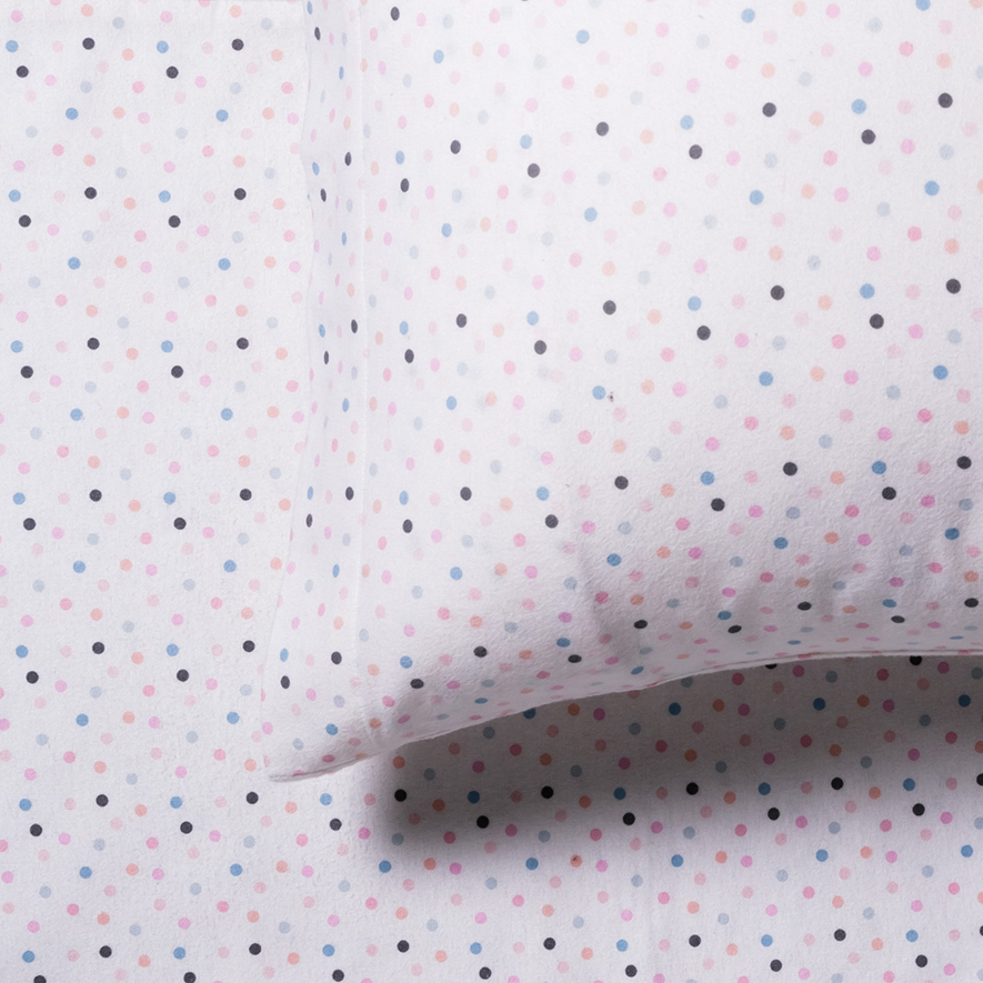 Adairs Kids - Polka Dot Flannelette Sheets | Adairs